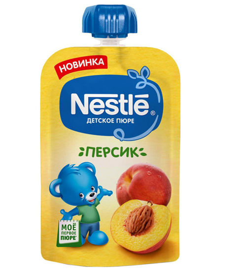 Изображение 1608 NESTLE Персик Пюре Пауч 8x90г, 365 дней (шт.)