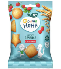 Изображение 9957 "ФрутоНяня" Печенье 50г. растворимое пшеничное с земляникой для питания детей раннего возраста (шт.)