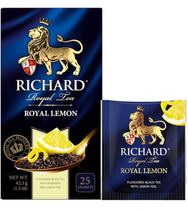 Изображение 1621 Чай 25 шт Richard черный Royal Lemon к/уп