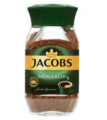Изображение 1555 Кофе JACOBS MONARCH раств. 190г с/б