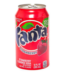Изображение 4266 Фанта клубника Fanta Strawberry ж/б 0,355 л (12)