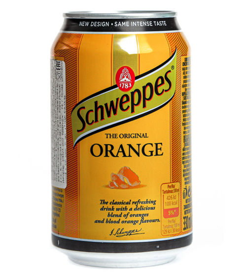 Изображение 3972 Швепс Апельсин  Schweppes Orange ж/б 0,33 л (24)
