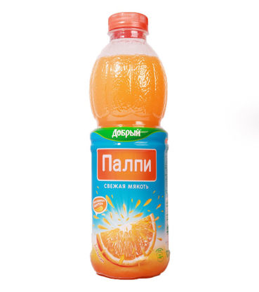 Изображение 7794 Палпи сокосод-й напиток с Апельсиновой мякотью 0,9 л ТМ  Добрый 