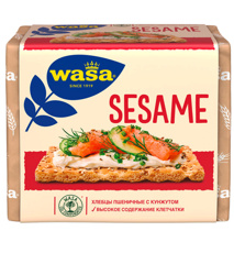 Изображение 2448 Хлебцы пшеничные с кунжутом 200г   WASA 