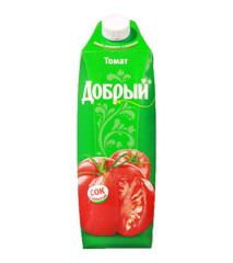 Изображение 4884 Сок Томат 100% сок 1 л ТМ Добрый 
