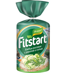 Изображение 0068 Хлебцы FITSTART рисовые Укроп с солью, 90 г 