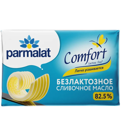 Изображение БЗМЖ 8722 Масло сливочное безлактозное 150 г Parmalat Comfort мдж 82,5% фольга