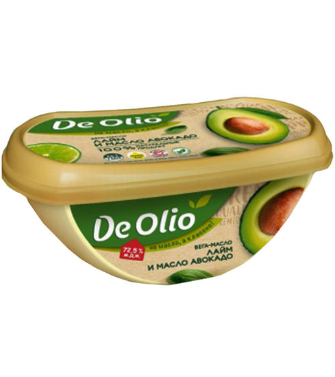 Изображение 1263 Крем на растительных маслах «De Olio» со вкусом лайма и маслом авокадо 220 гр (шт.)