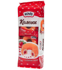 Изображение 7439 Пирожные Kovis 240гр "Колечки" С клубникой