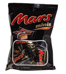 Изображение 2033 Шоколадный батончик MARS МИНИС 182г