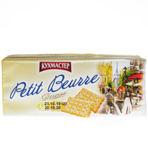 Изображение 1841 Печенье КУХМАСТЕР "Petit Beurre" шоколадное 170г