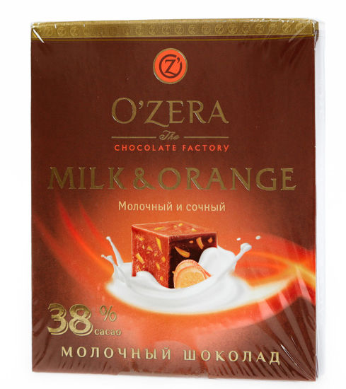 Изображение 1712 Шоколад  O"Zera Milk & Orange, 90 г