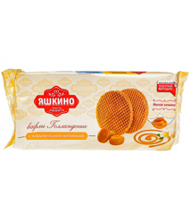 Изображение 3513 Вафли Голландские с Карамельной начинкой Яшкино 290г