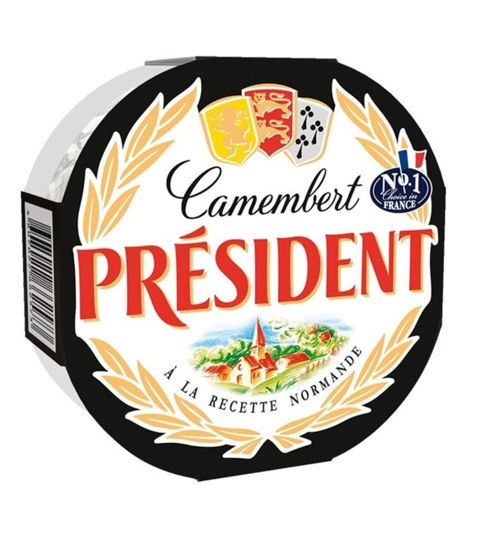 Изображение БЗМЖ 2573 Сыр мягкий с белой плесенью "КАМАМБЕР" РRESIDENT 45%, 125г