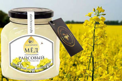 Изображение 0002 Мёд 350 мл Крымский мёд из цветков рапса ст/бан
