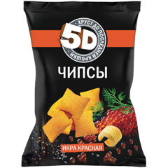 Изображение 0111 Чипсы 90 г 5D Красная икра м/уп