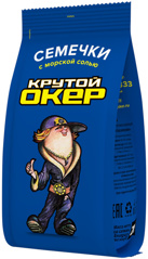 Изображение 0236 Семечки подсолнечника жареные Крутой Окер Белые с морской солью 80г