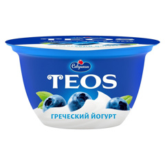Изображение 0383 Йогурт густой 140 г TEOS черника мдж 2% п/ст