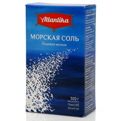 Изображение 0805 Соль морская Атлантика 0,5кг крупн. к/уп*20