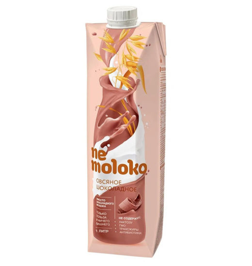Изображение 0953 Nemoloko напиток овсяный шоколадный обогащённый кальцием и витамином В2 1л
