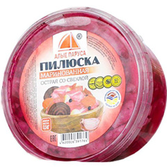 Изображение 1764 Пилюска 500 г АЛЫЕ ПАРУСА маринованная острая со свеклой п/бан