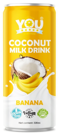 Изображение 1877 Напиток 320 мл YOU кокосовое молоко со вксом банана ж/б