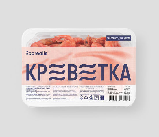 Изображение 2271 Креветка 800 г Норебо северная в/м 200/2500 м/уп