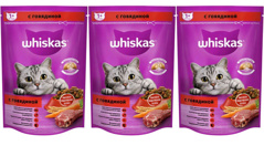 Изображение 3176 Корм ТМ Whiskas 350 гр Паштет Говядина