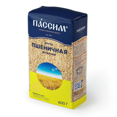 Изображение 3196 ПАССИМ Пшеничная Янтарная Крупа м/уп 0,6кг (12)