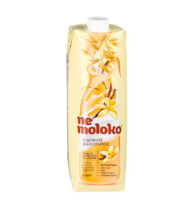 Изображение 3350 Nemoloko напиток овсяный ванильный ,обогащённый витаминами и минеральными веществами 1л