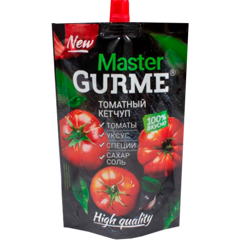 Изображение 3595 Кетчуп 300 г Master Gurme Томатный дой-пак