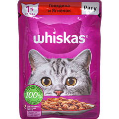 Изображение 4074 ТМ Whiskas Пауч 28*75г Рагу Курица