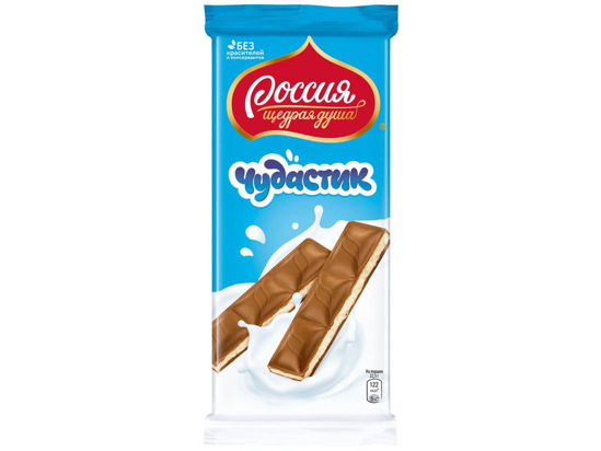Изображение 4806 Шоколад 90 г Nestle Чудастик с молочной начинкой м/уп