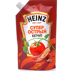 Изображение 4837 Кетчуп Хайнц Супер Острый, дой-пак 320 г, 12мес,1*16