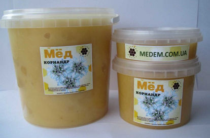Изображение 5031 Мёд 350 мл Крымский мёд из цветков кориандра ст/бан