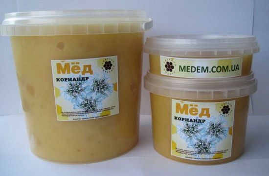 Изображение 5031 Мёд 350 мл Крымский мёд из цветков кориандра ст/бан