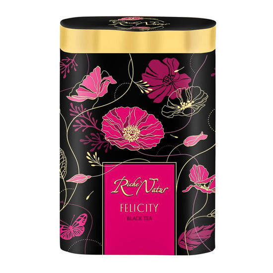 Изображение 5910 Чай 100 г Riche Natur FELICITY черный аром. кр.л. ж/б