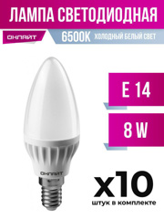 Изображение 6335 Лампа св/д ОНЛАЙТ свеча C37 E14 8W(600lm) 4000K 106x37 OLL-C37-8-230-4K-E14-FR 71633