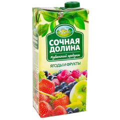 Изображение 6538 Сок 1 л Сочный Красное Яблоко т/пак