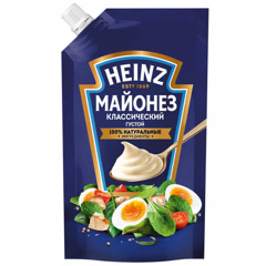 Изображение 6565 Майонез 300 г Heinz Классический 67% дой-пак