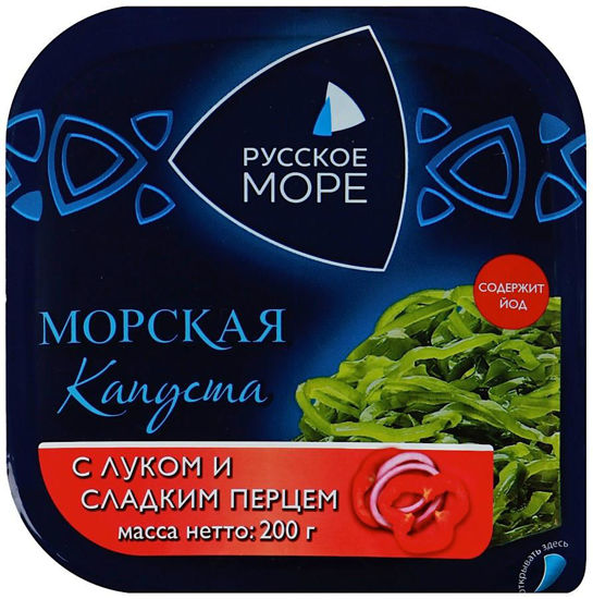 Изображение 6940 РМ Морская капуста с луком и сладким перцем 200г 1/12