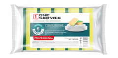 Изображение 7123 Губка 5 шт Oneservice Эконом м/уп