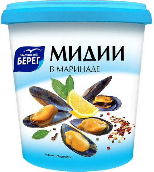 Изображение 7450 Мидии 390 г Балтийский берег в маринаде п/ст