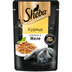 Изображение 7457 Пауч вз. кошка 75 г Sheba Ломтики кролик в желе фольга