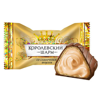 Изображение 8072 Конфеты вес Королевский шарм со СЛИВОЧНЫМ вкусом Лаконд, 1,5 кг