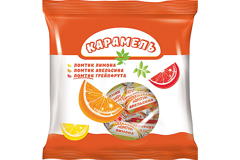 Изображение 8402 Карамель Ломтик со вкусом апельсина лимона грейпфрута