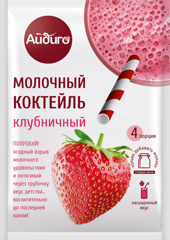 Изображение 8571 Молочный коктейль 60 г Айдиго Клубничный м/уп