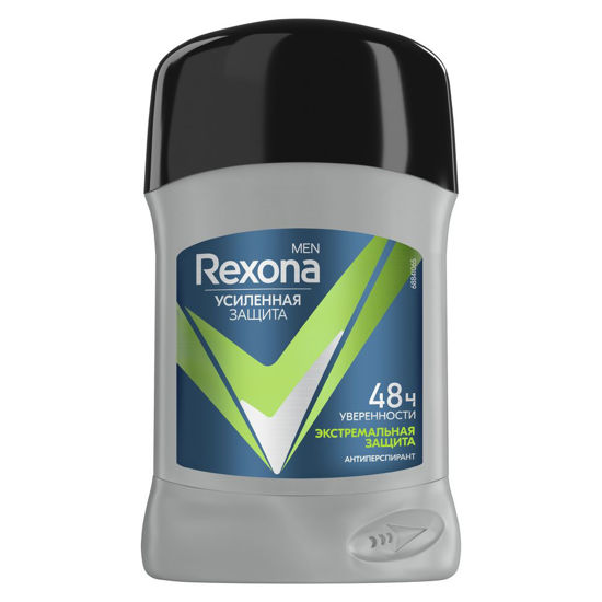 Изображение 9234 Антиперспирант 50 мл REXONA MEN ЭКСТРЕМАЛЬНАЯ ЗАЩИТА стик п/фл