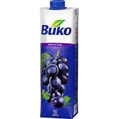 Изображение 9388 Сок 1 л Вико нектар черный виноград т/пак