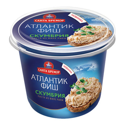 Изображение 9676 СБ Паста из филе тресковых рыб "Атлантик ФИШ" "Белая рыба" 140г 1/6
